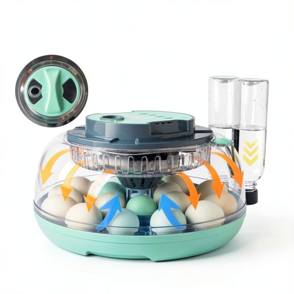 Unidevice 18‑Egg Automatic Incubator with Adjustable Temp & Humidity-1