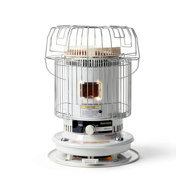 HeatMate Kerosene Heater 23,500 BTU Pedestal White Model HMC-23K-2