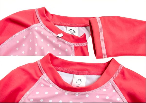 Toddler Girls Rash Guard Swimsuit by YM-YY Model 168 Fen 6T-3