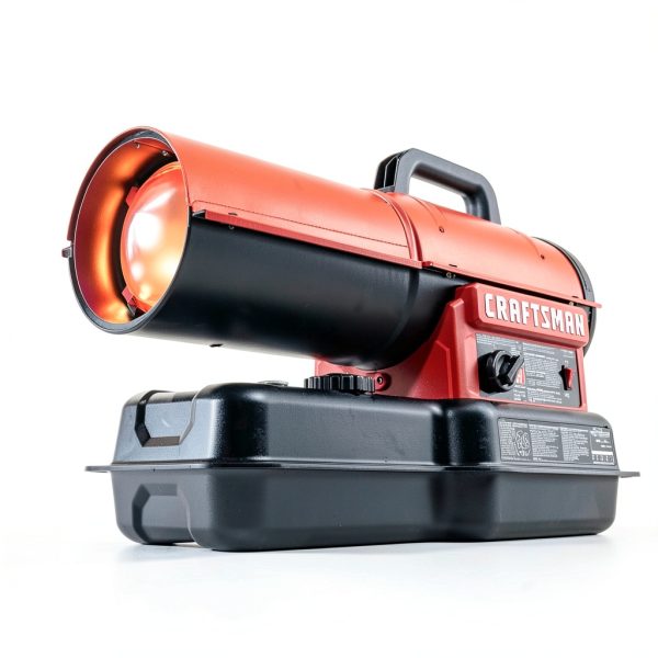 Craftsman 80,000 BTU Kerosene Heater Red Black F310201 Portable-1