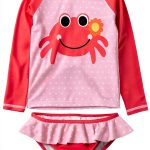 Toddler Girls Rash Guard Swimsuit by YM-YY Model 168 Fen 6T-0