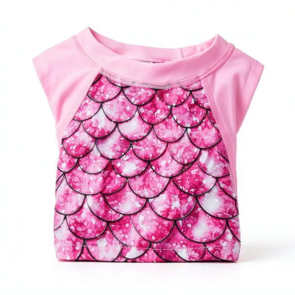 Toddler Girls Rash Guard Swimsuit Set DHTZFT028-M Breathable Set-1