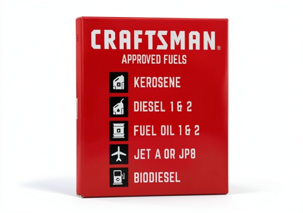 Craftsman 80,000 BTU Kerosene Heater Red Black F310201 Portable-2