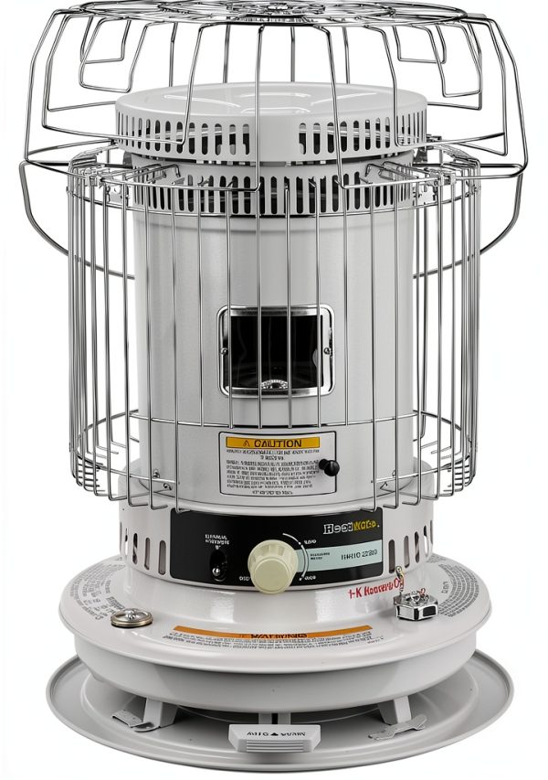 HeatMate Kerosene Heater 23,500 BTU Pedestal White Model HMC-23K-0