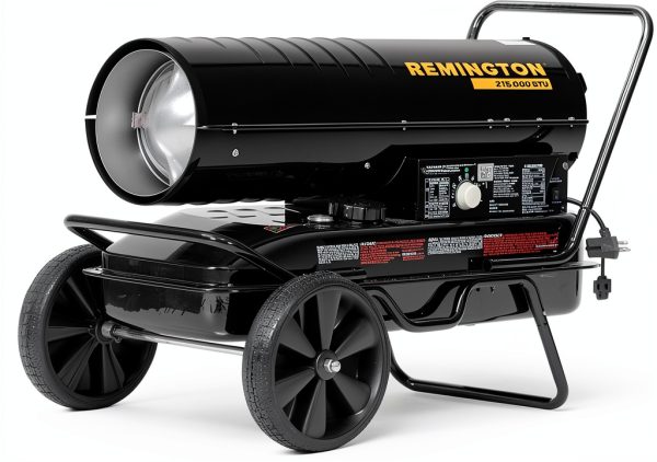 Remington Kerosene Heater 215000 BTU Outdoor Floor-Mount Black-0