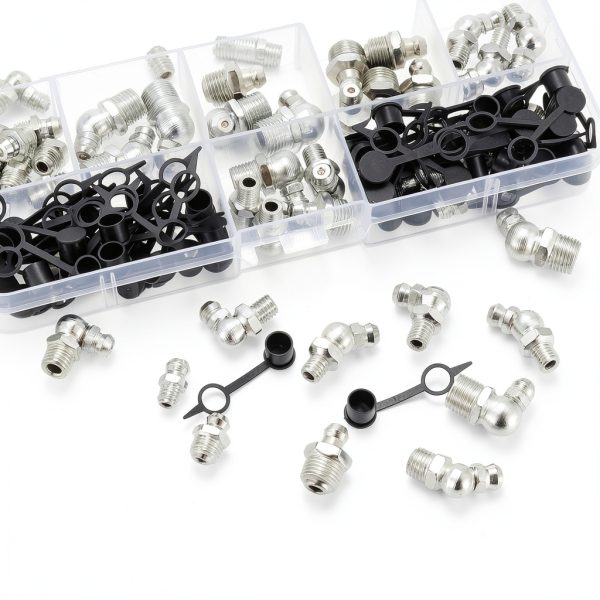 Grease Fitting Assortment 70pcs YOUYIDUN Steel Zerk Kit 1/4 1/8-4