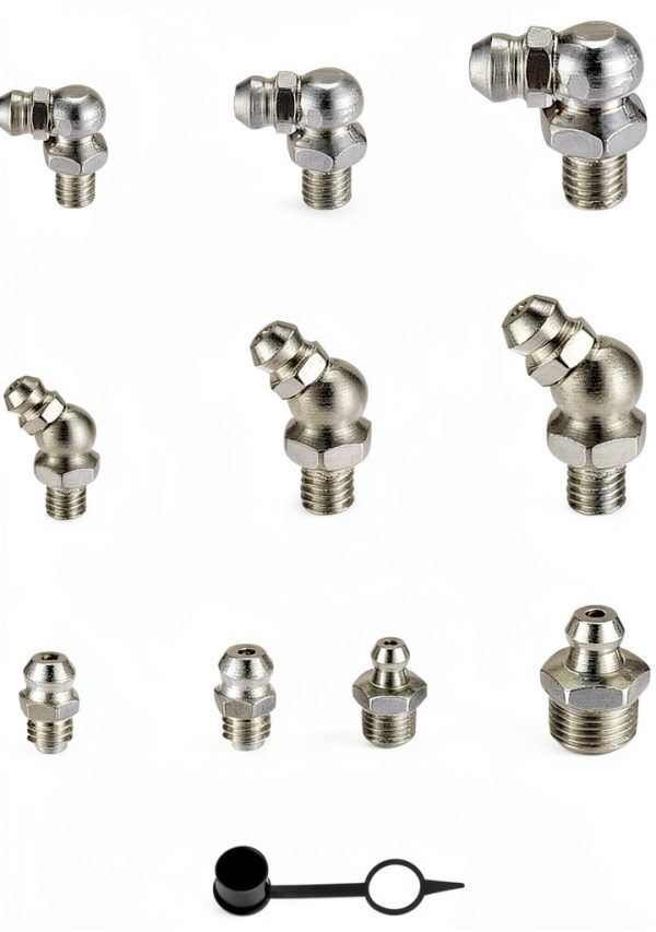 Grease Fitting Assortment 70pcs YOUYIDUN Steel Zerk Kit 1/4 1/8-1