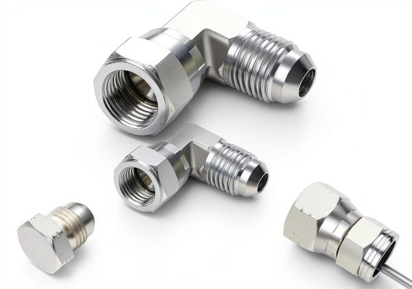 3/8'' Hydraulic Fittings 90 degree Swivel JIC ANCIMOON 5 Piece Set-1