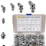 Grease Fitting Assortment 70pcs YOUYIDUN Steel Zerk Kit 1/4 1/8-0