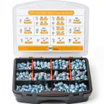 Grease Fittings 240-Piece Zinc-Plated Steel Set by I BELIEVE-0