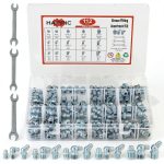 Grease Zerk Fittings Kit Hapric 112pcs Assortment 45°/90° Wrench-0