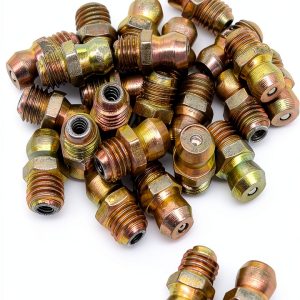 1/4-28 SAE-LT Copper Grease Taper Thread Zerk Nipple Fitting AutoE-0